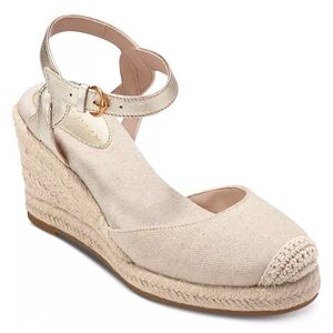 COLE HAAN Cloudfeel Espadrille II Wedge Sandals SZ 9.5